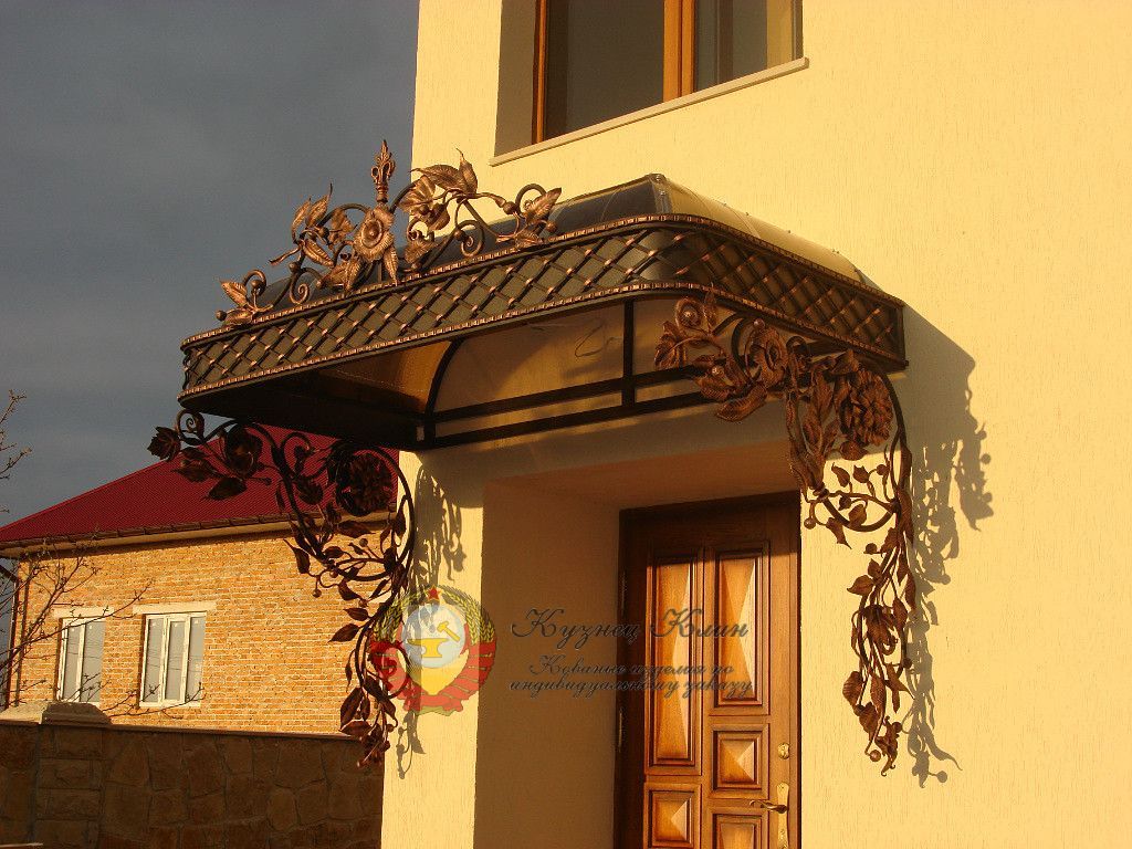 Кованый навес стиль восточная сказка