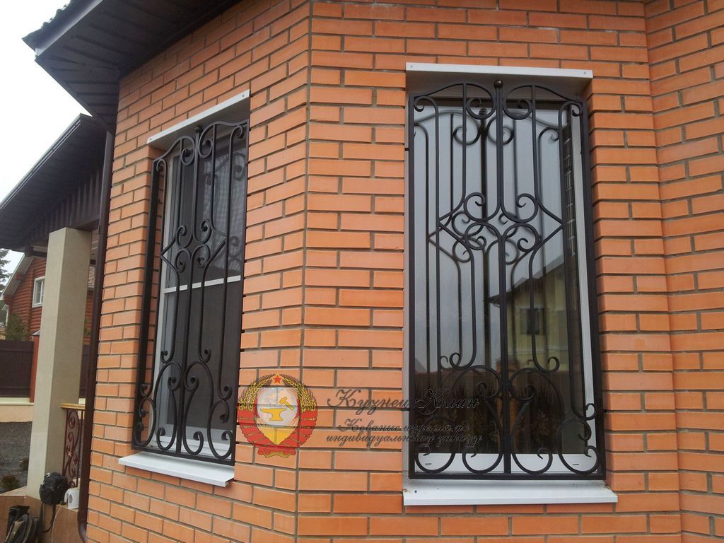 Кованые решетки с прямоугольным рисунком
