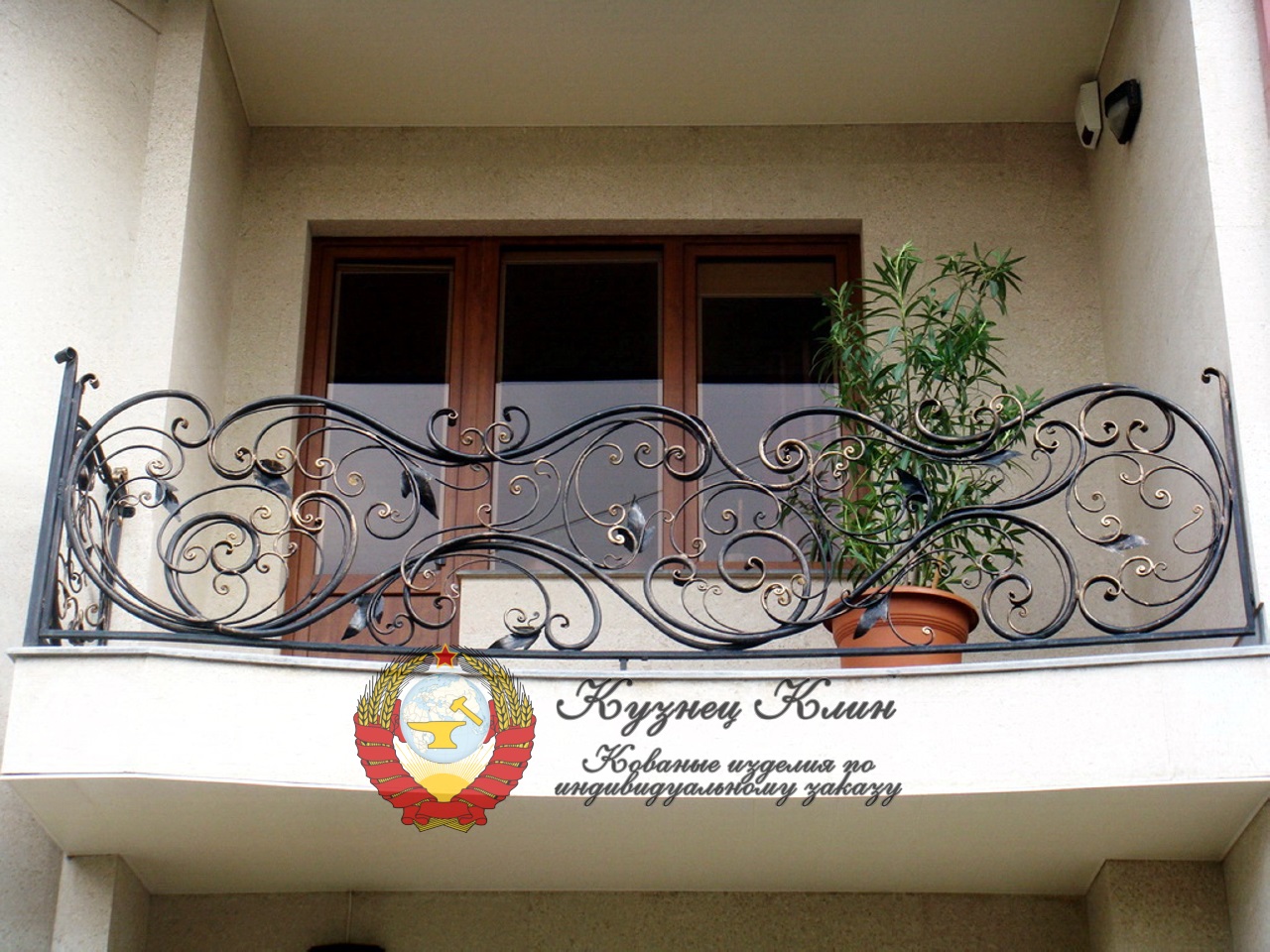 Кованое ограждение без поручня