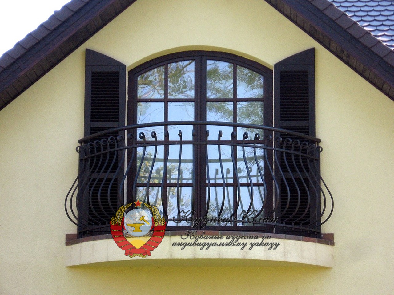 Кованое ограждение открытое