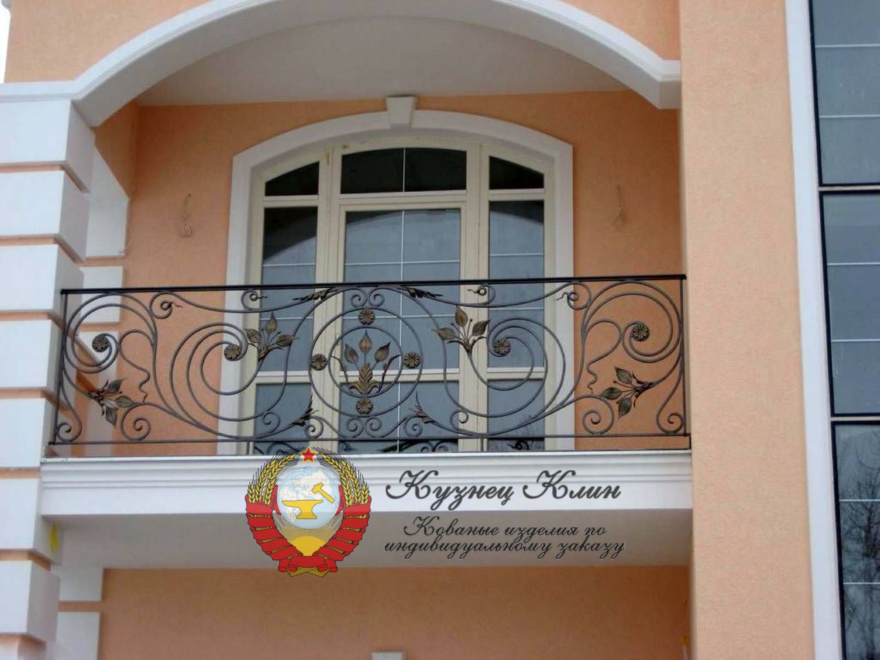 Кованое ограждение прямое