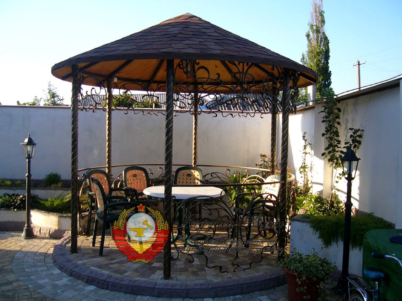 Кованая беседка чайная