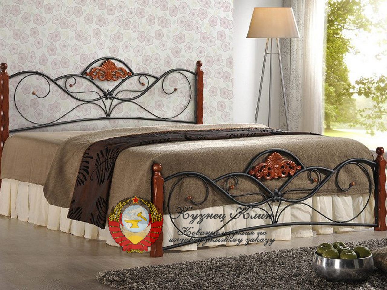 Кованая кровать ножки пластик