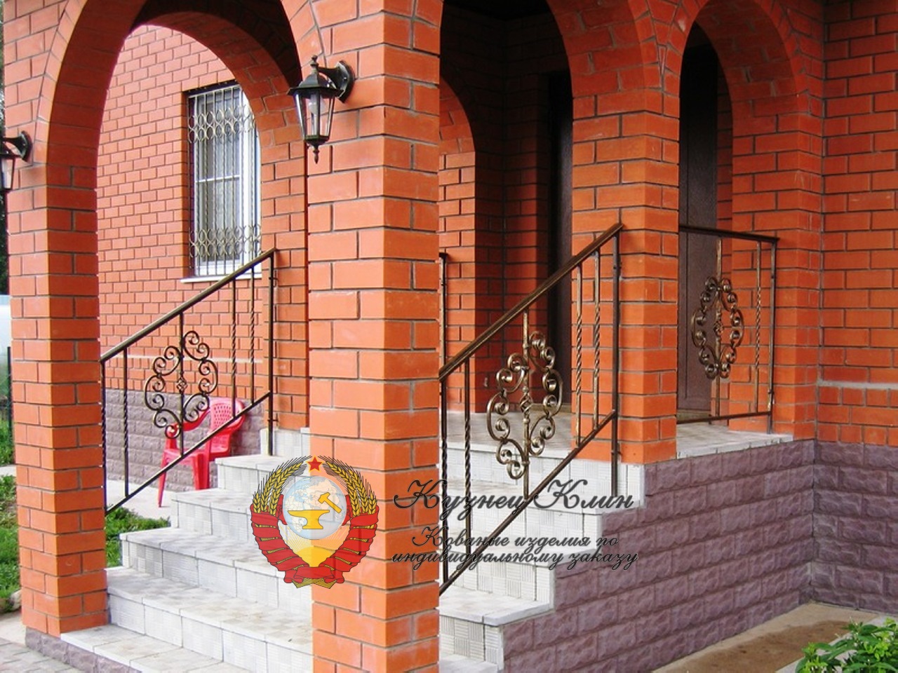 Кованые вставки перила