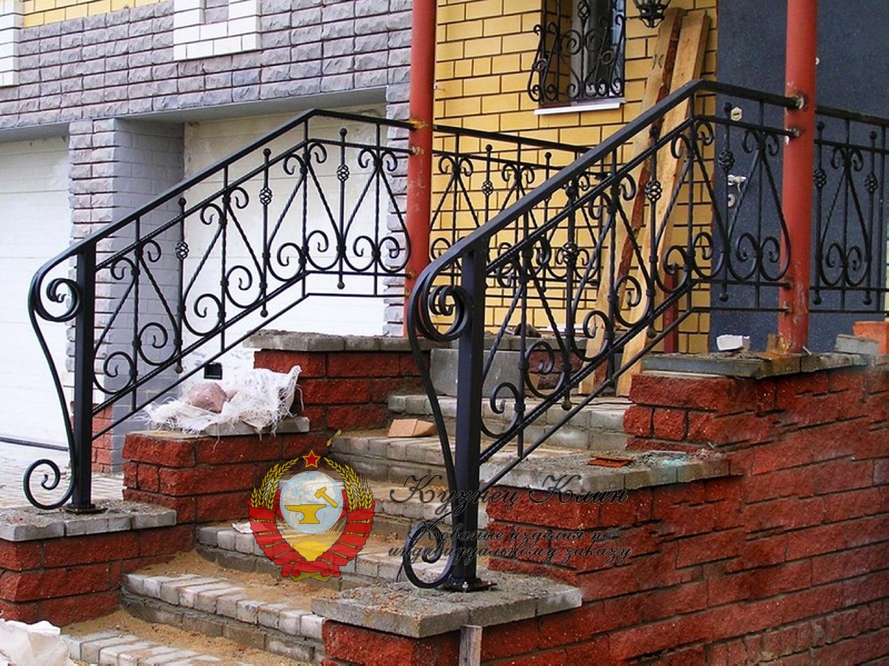 Кованые перила с балясинами