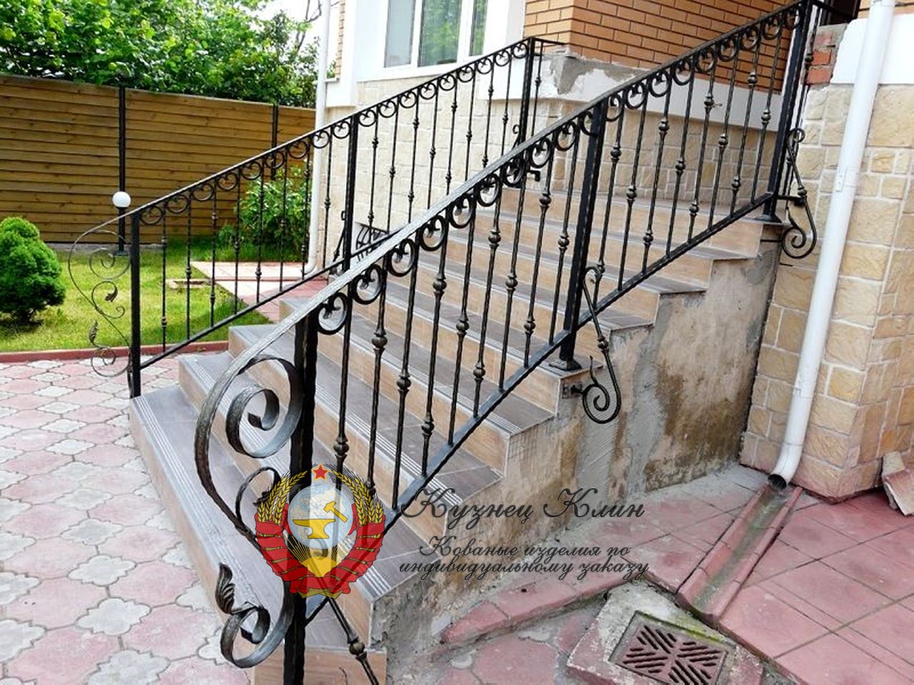 Перила на разворотные ступени