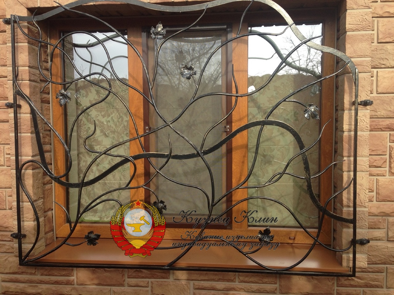 Кованая решетка без рамки