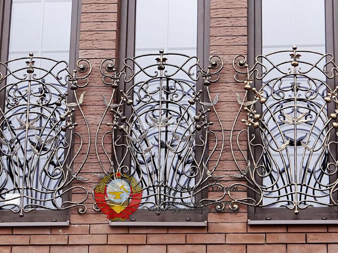 Кованые решетки ажурные накладные