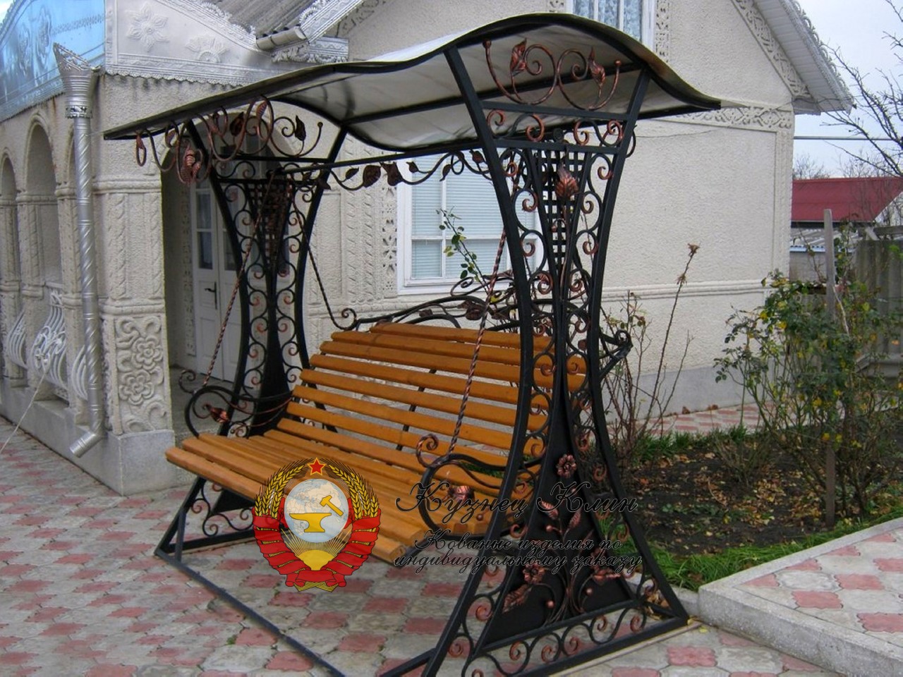 Кованые качели италия