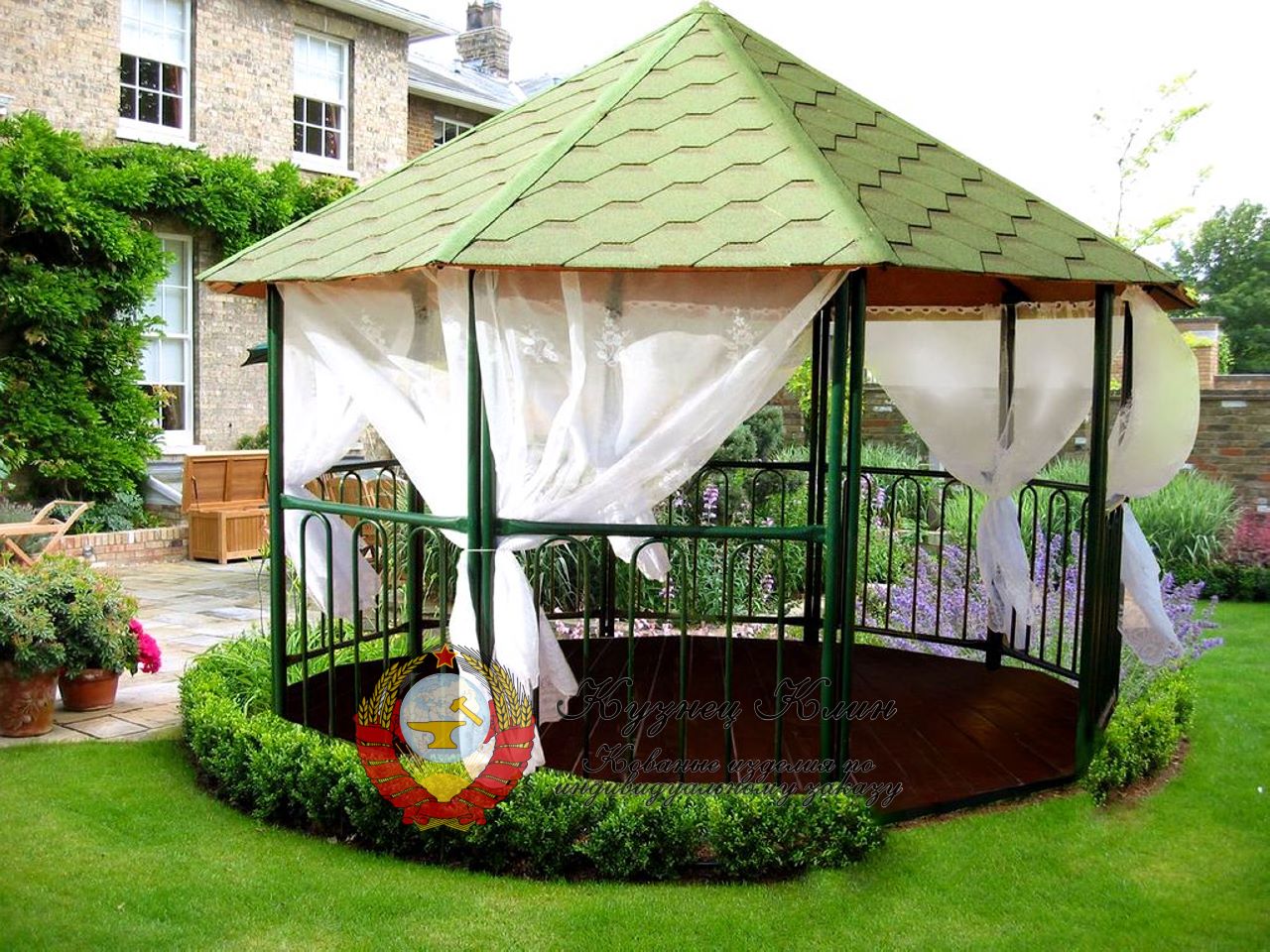 Беседка сварная простая