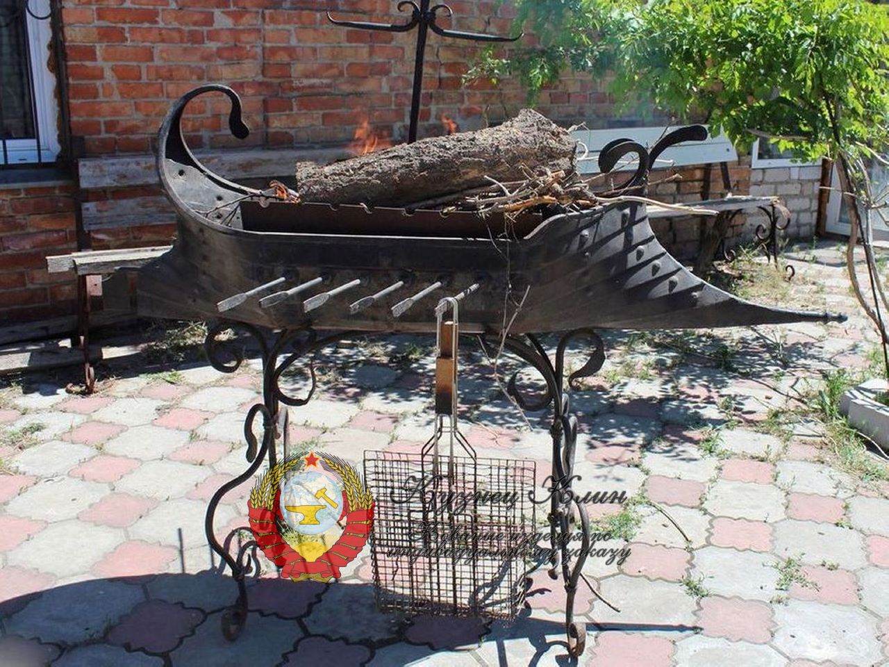 Кованый мангал Ладья