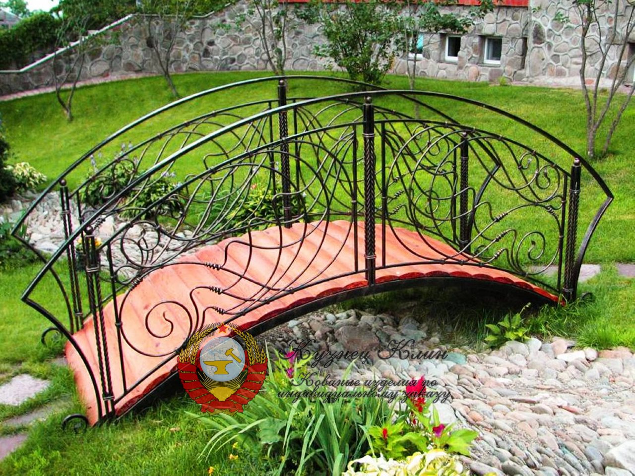 Кованый мостик декор