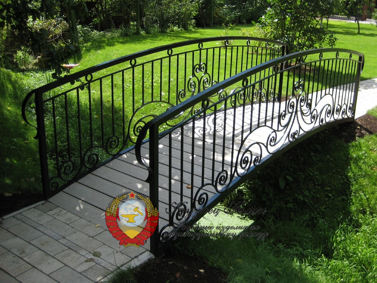 Кованый мостик италия