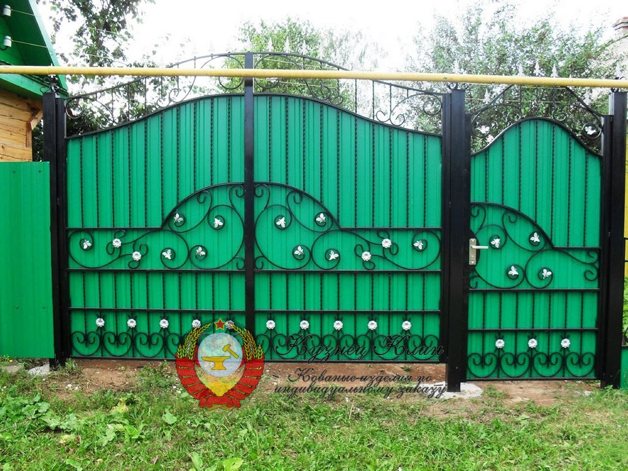 Ворота простые садовые