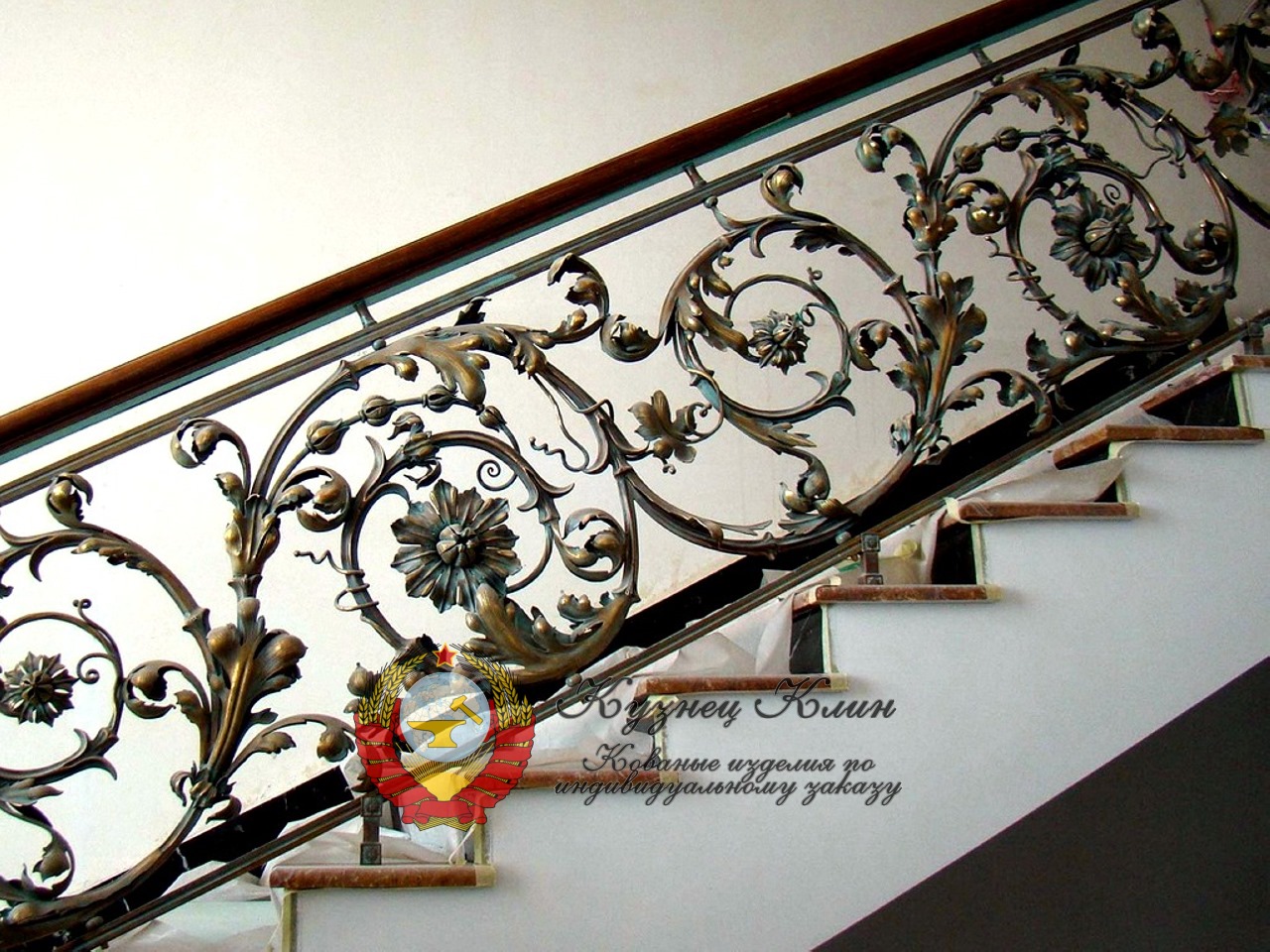 Кованые перила в стиле барокко