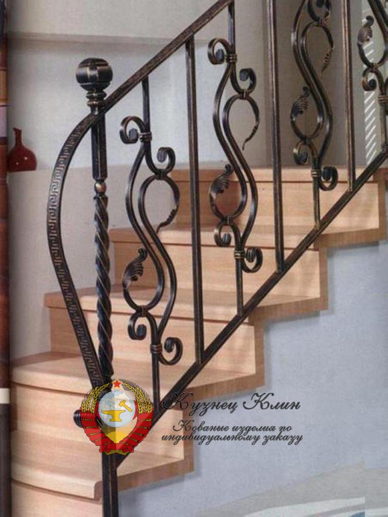 Облегченные перила на маленькую лестницу
