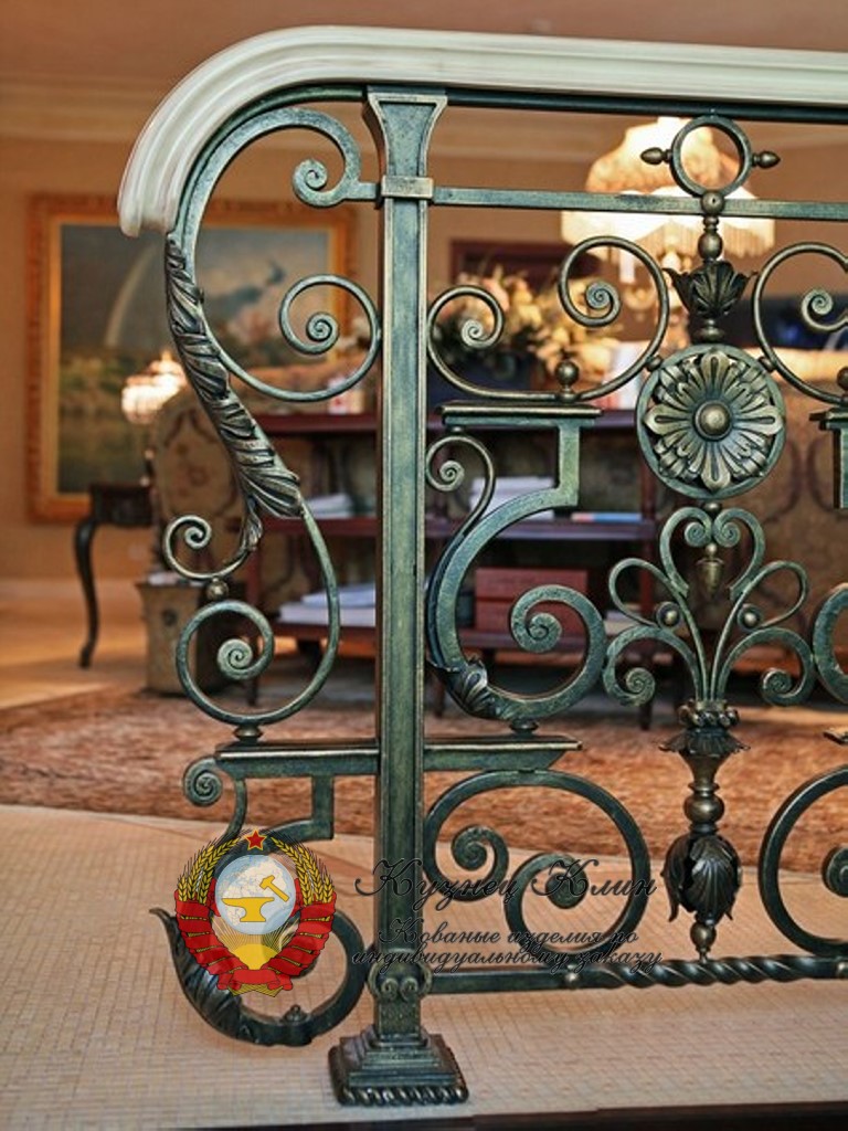 Окончание кованых перил