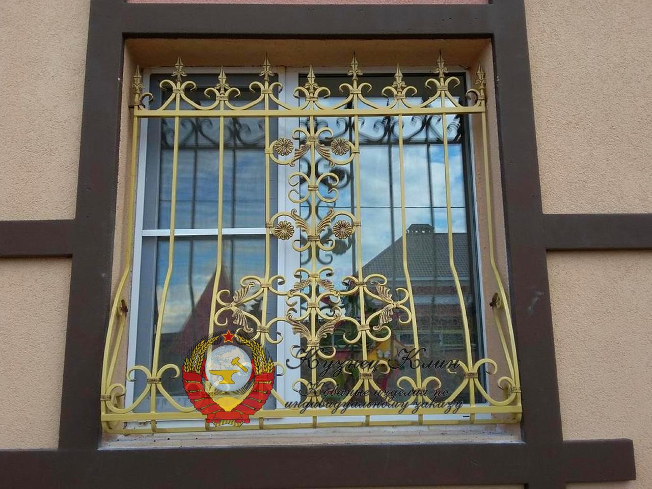 Кованая решетка дутая внутренняя