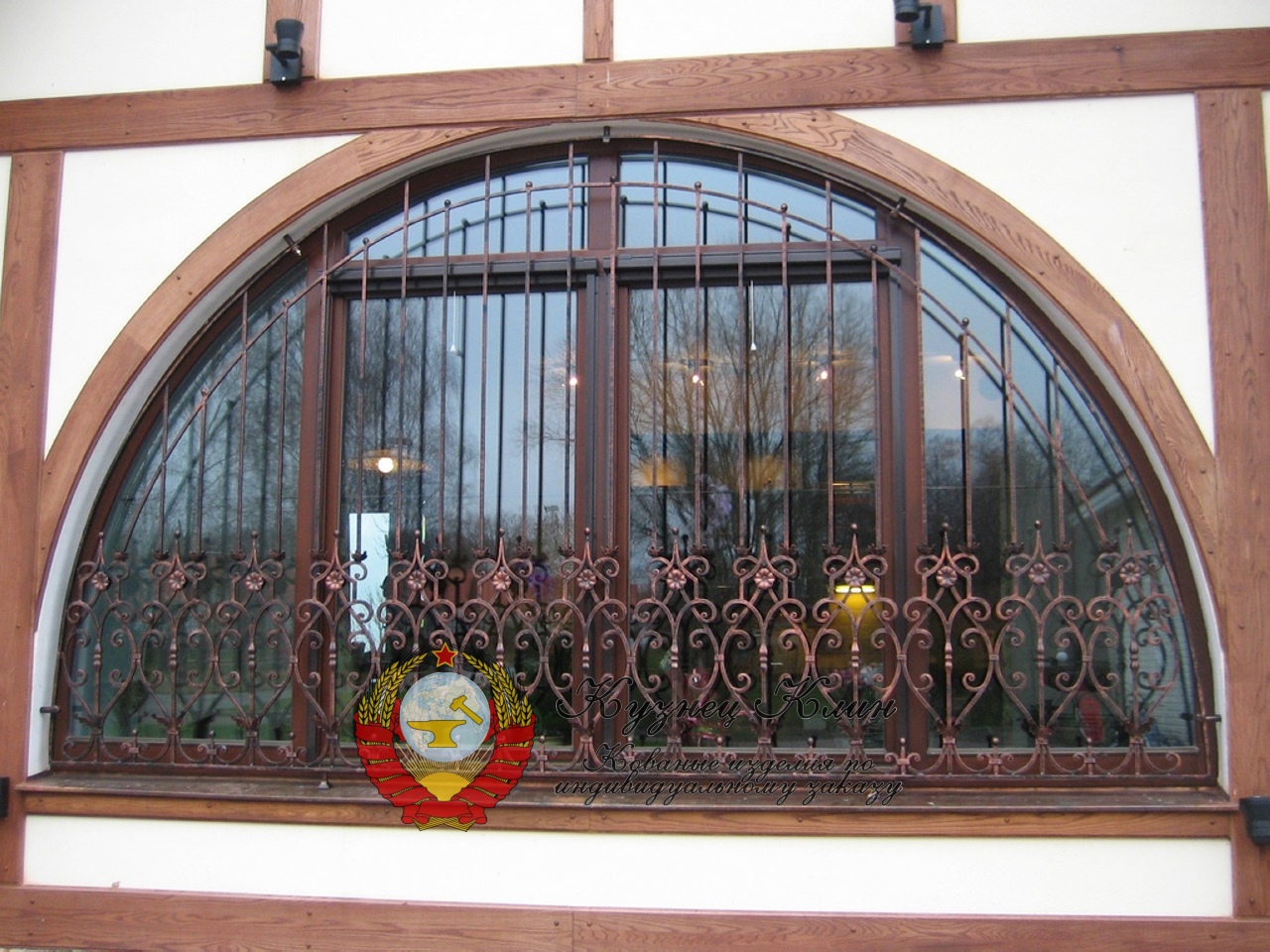 Кованая решетка кольцевая