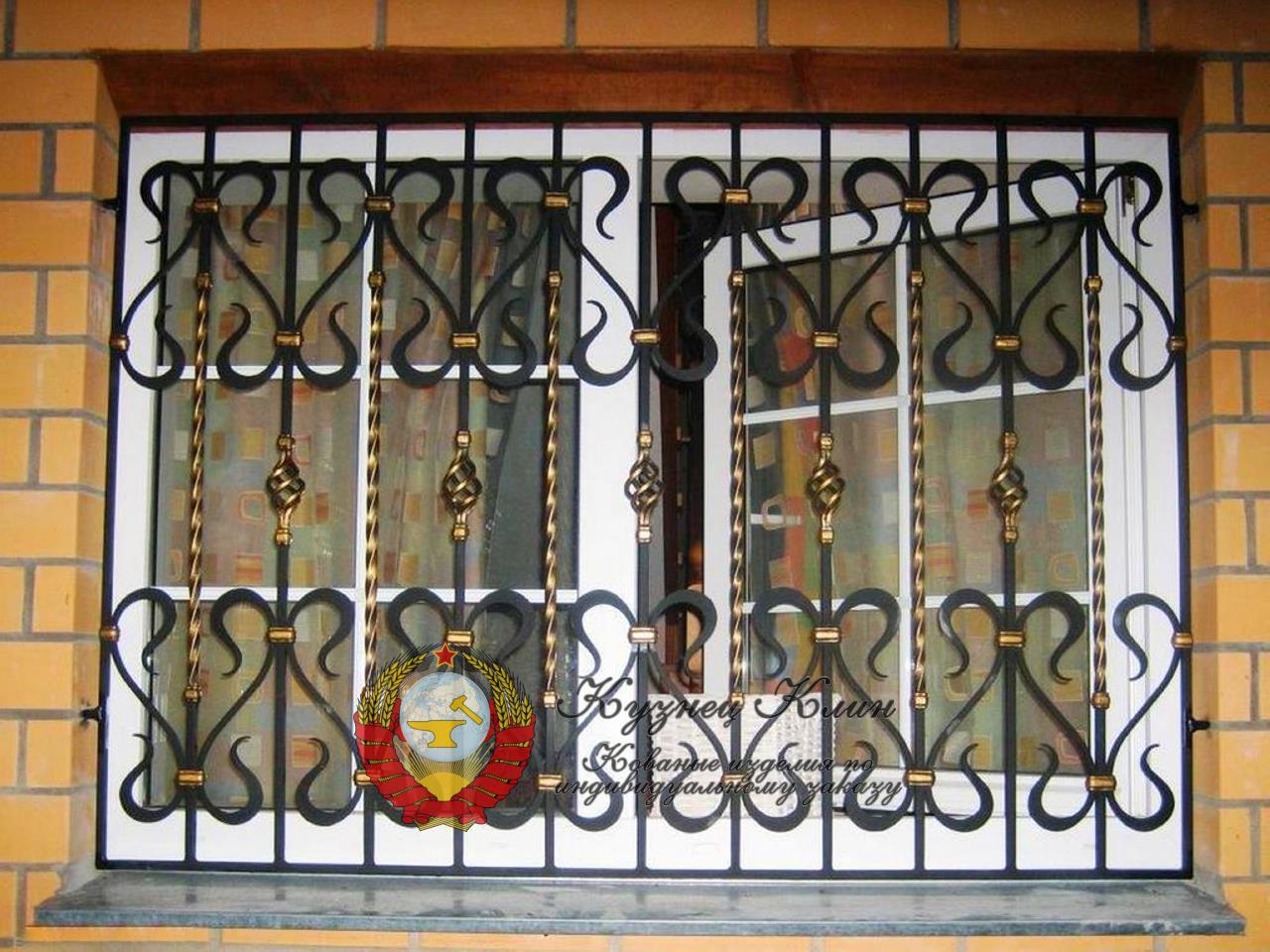 Кованая решетка простой модерн