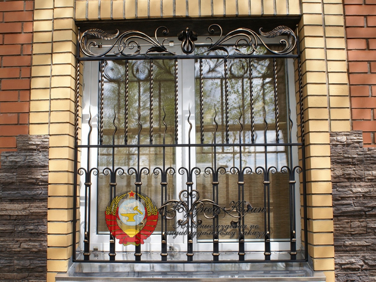 Кованая решетка прямая