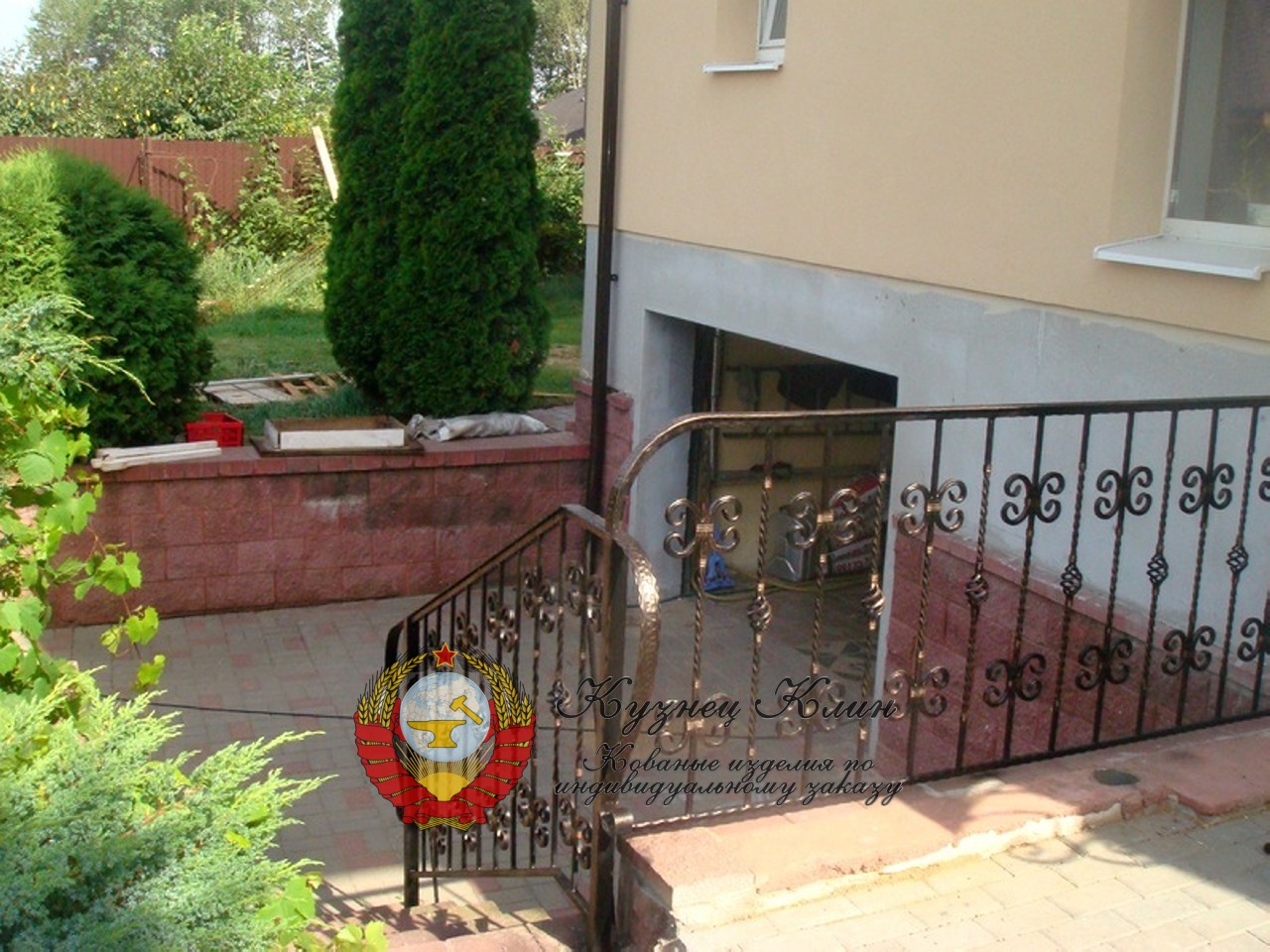 Кованые перила рисунок простой