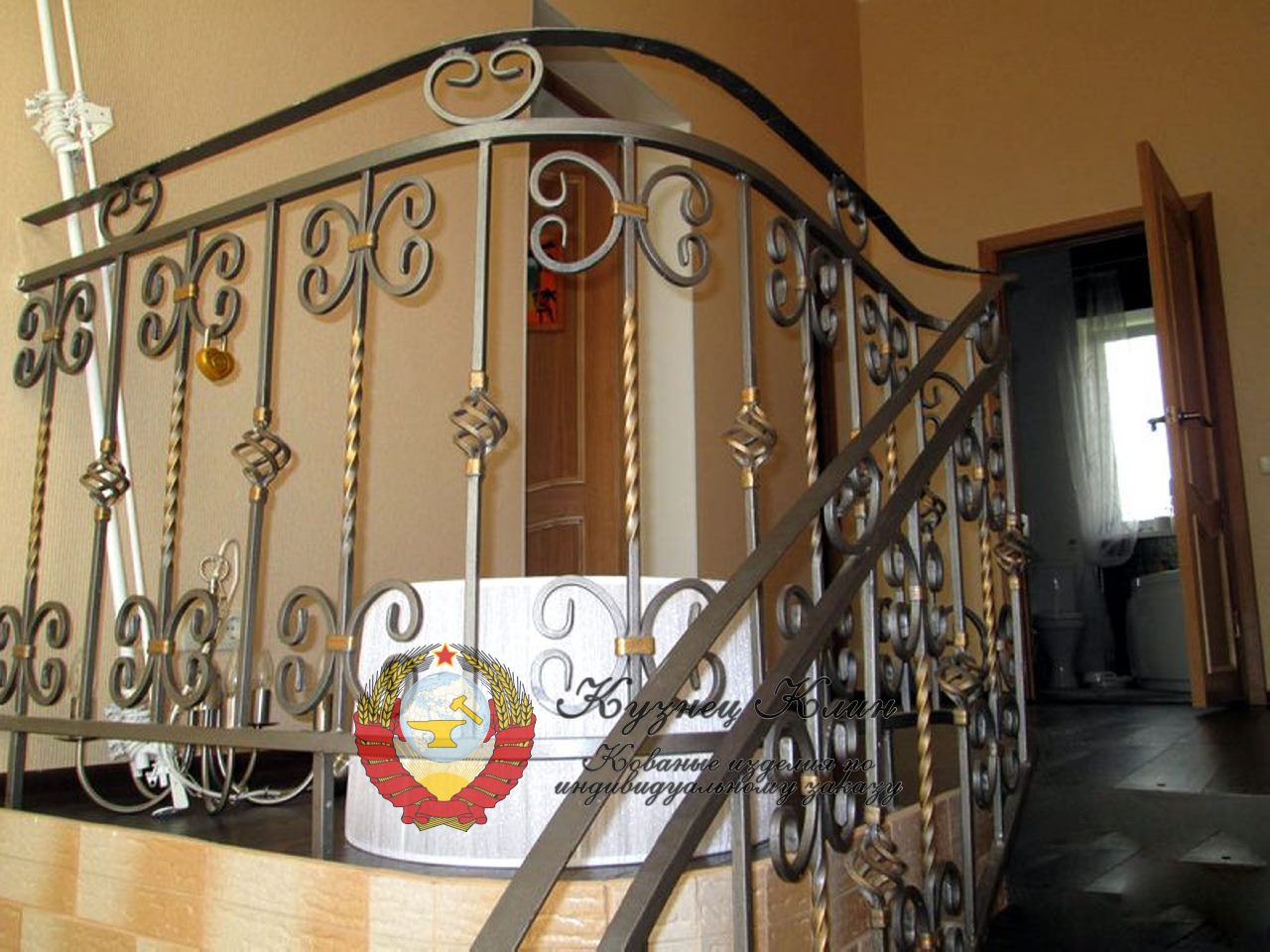 Кованый радиальный поворот