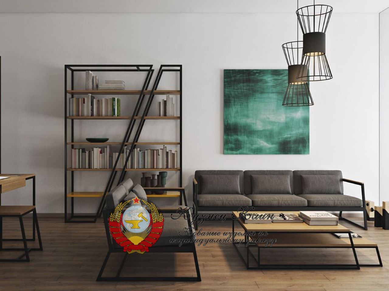 Лофт мебель с подушками