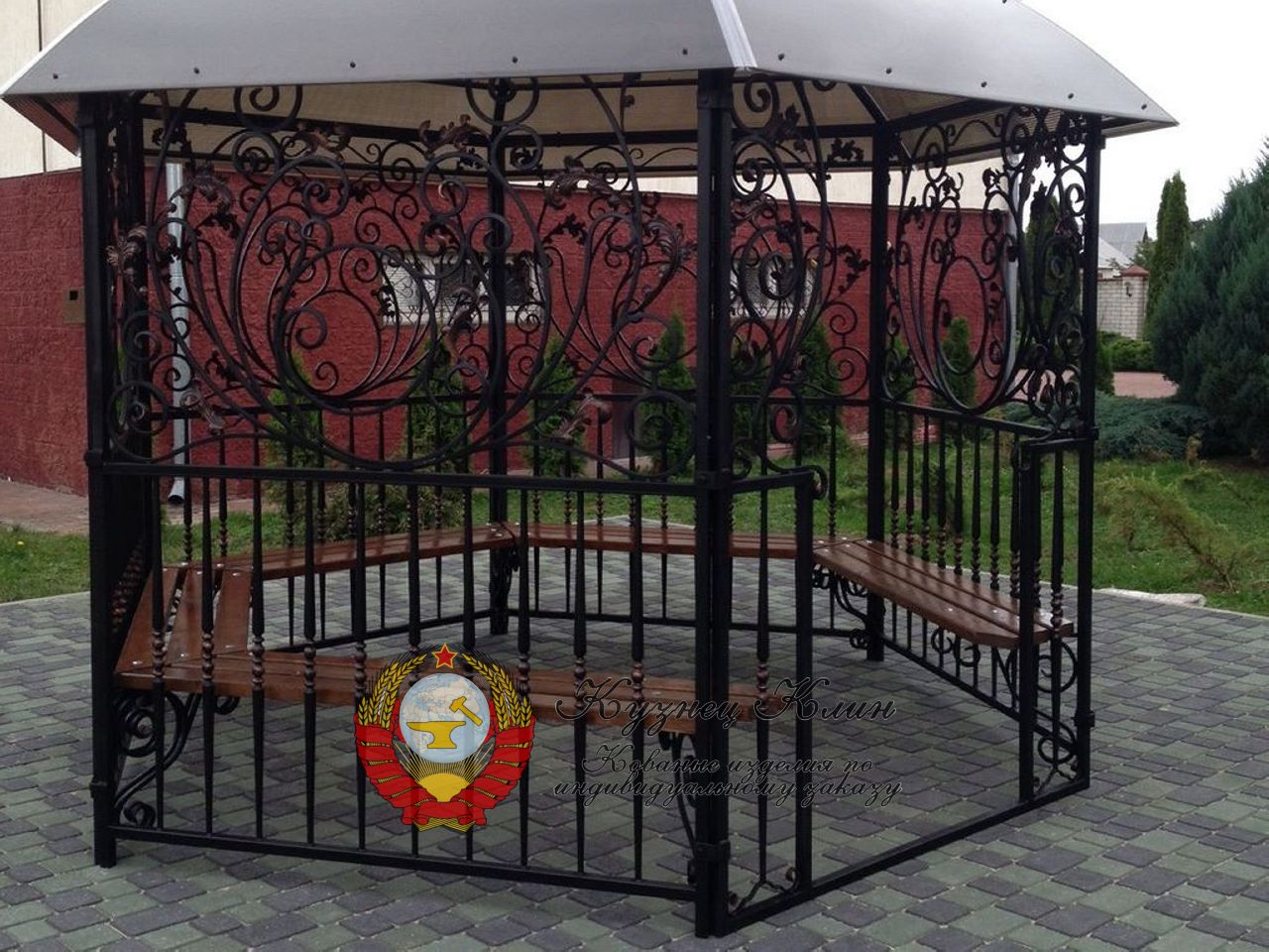 Кованая курилка модульная