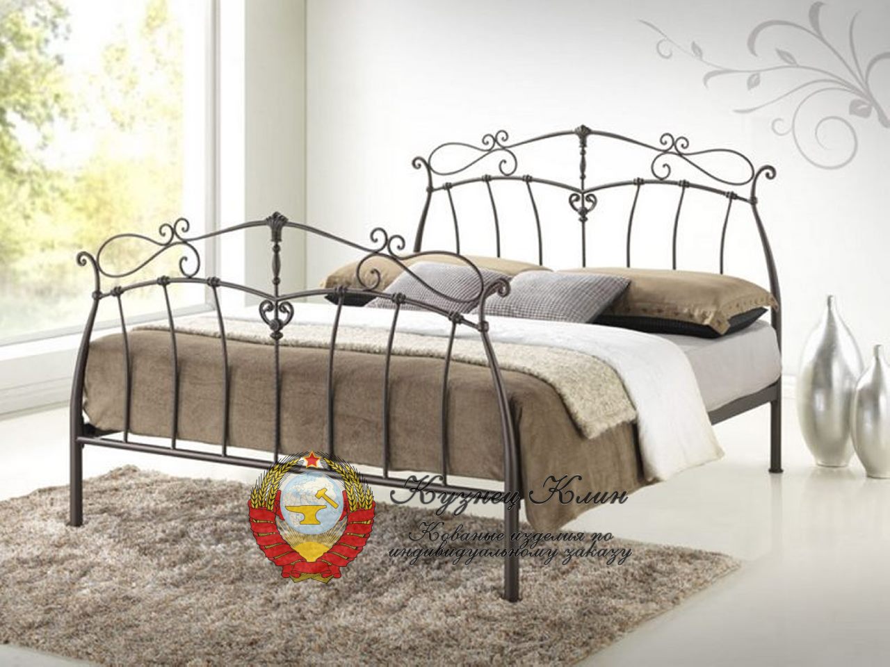 Кованая кровть работа дизайнера