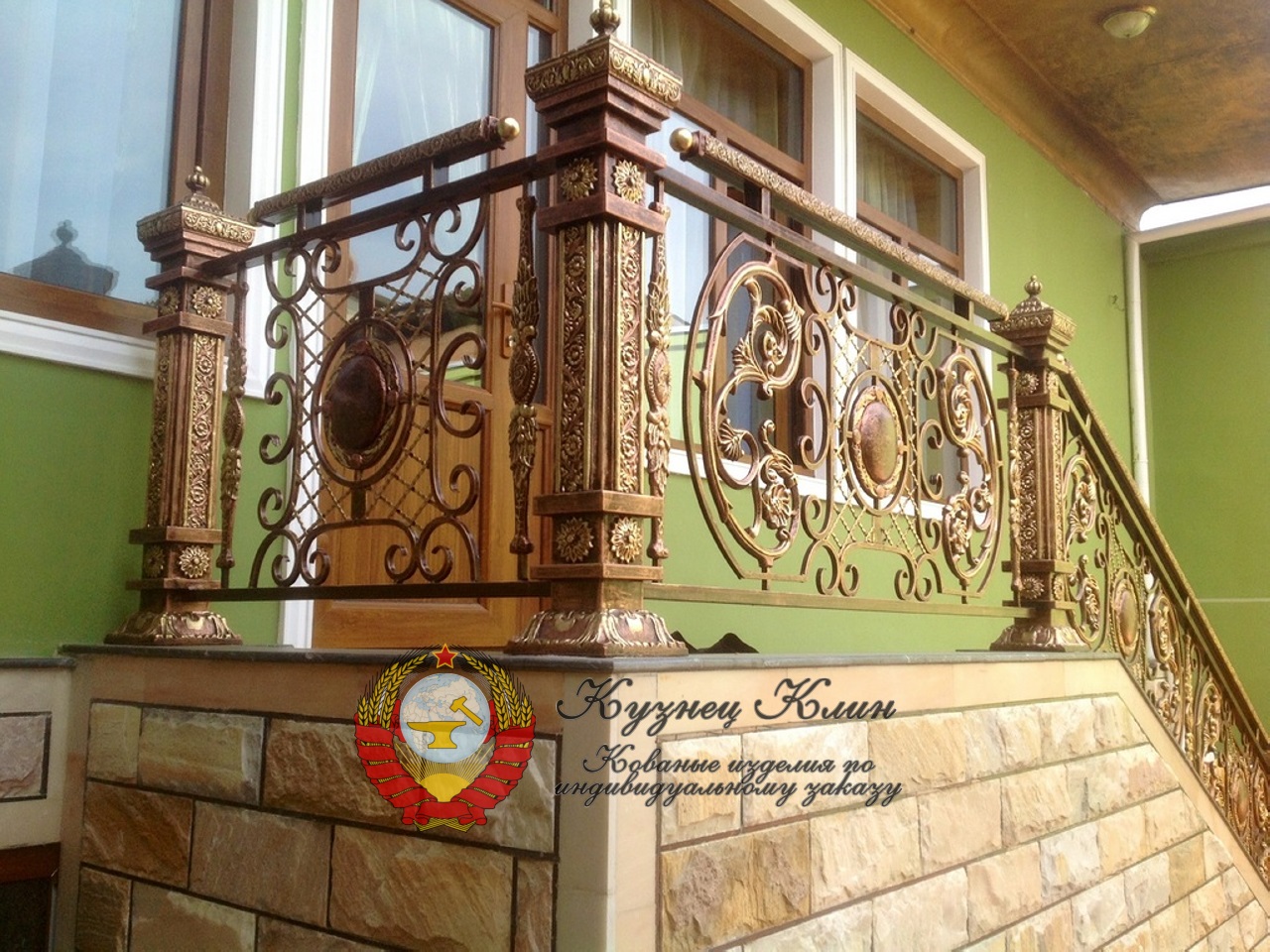 Кованые перила восточный стиль
