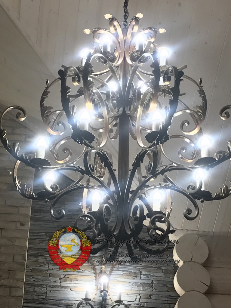 г ВОЛОКОЛАМСК КОВАНАЯ ЛЮСТРА КОПИЯ ИТАЛИЯ