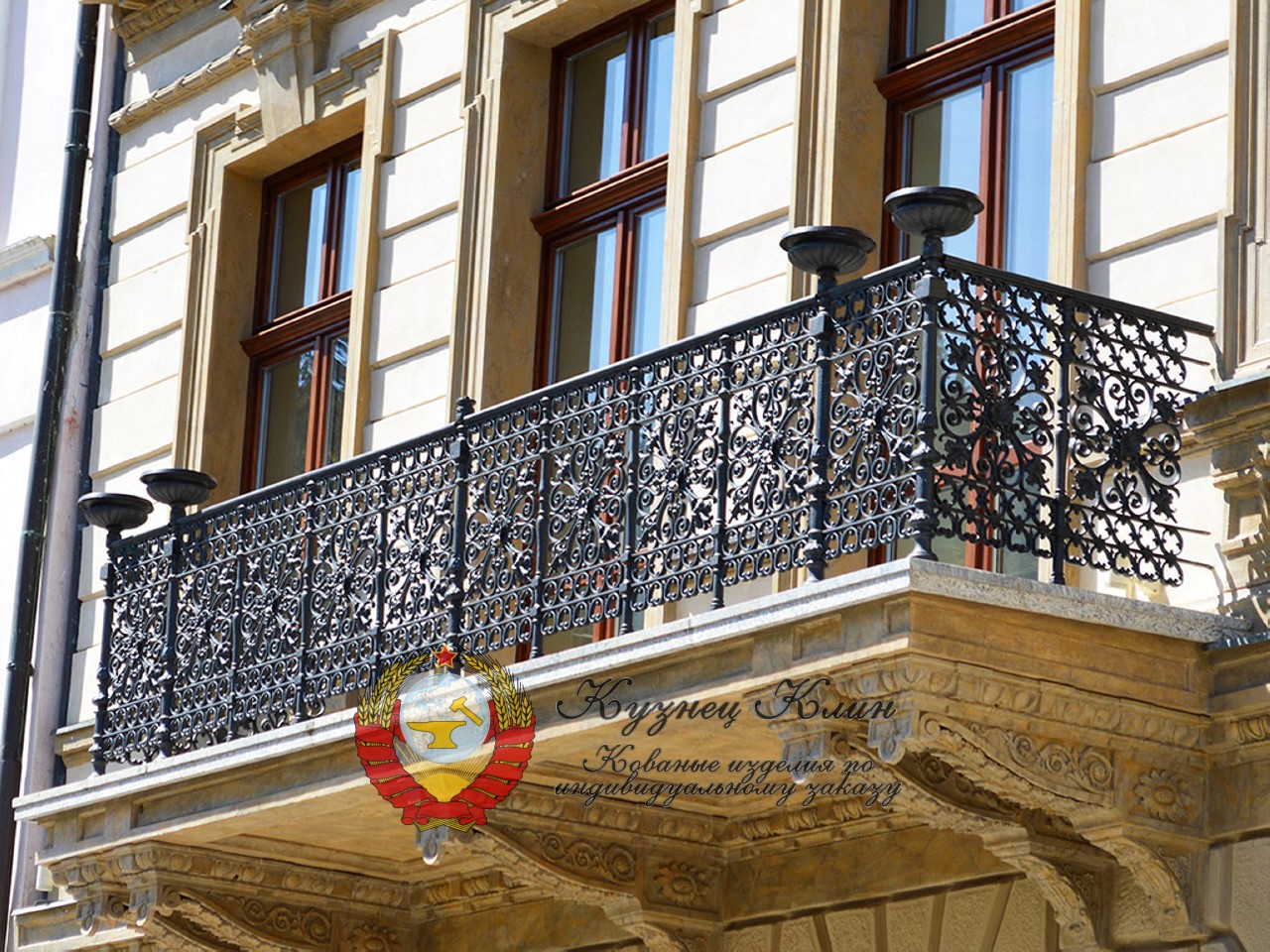 Кованое ограждение в итальянском стиле