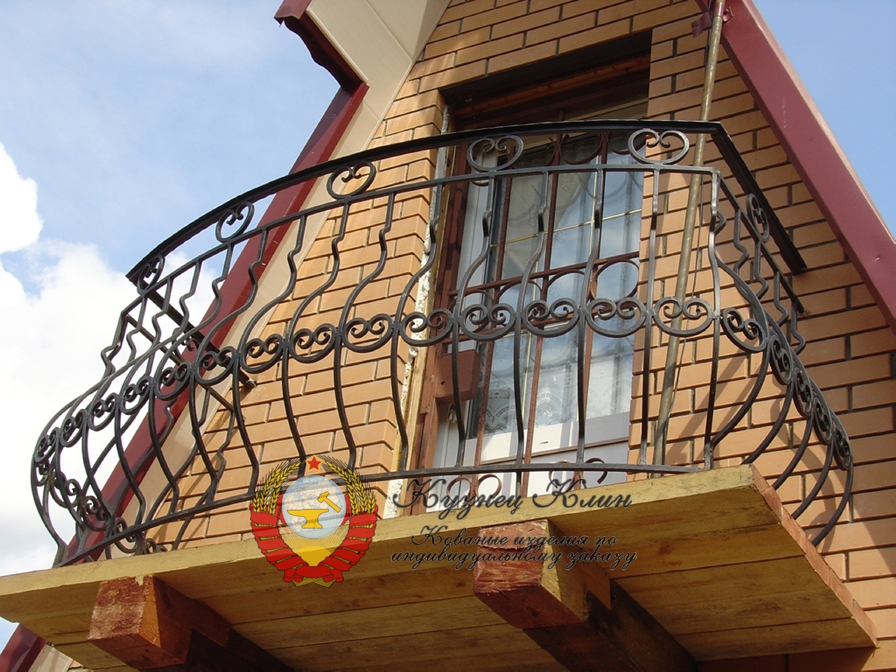 Кованое ограждение дутое