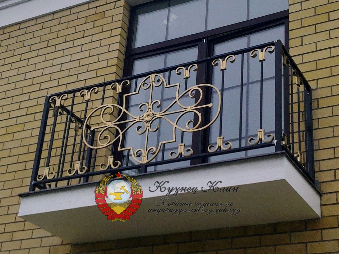 Кованое ограждение простое