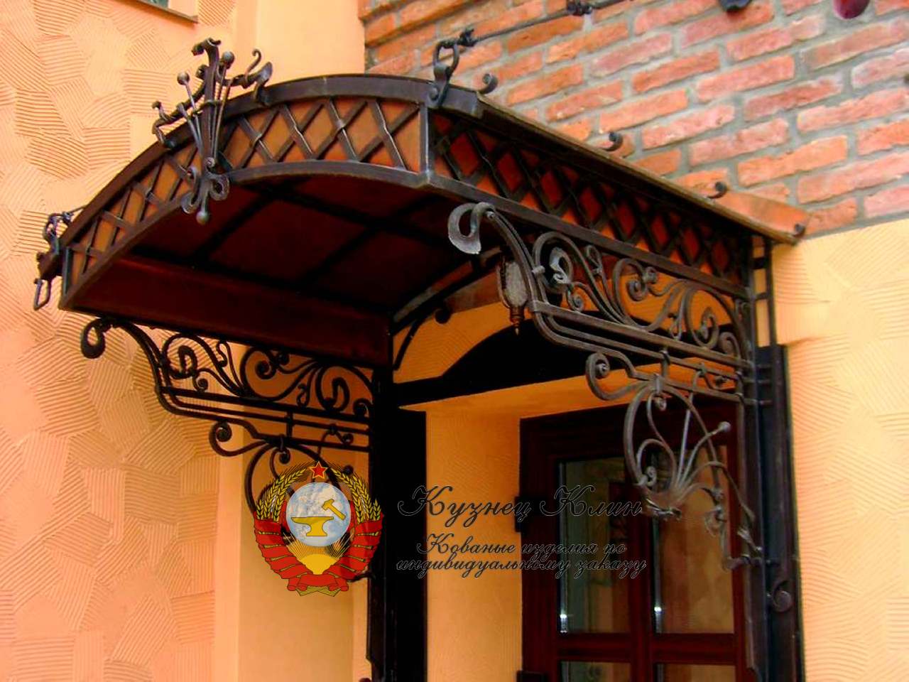 Кованый навес массивный