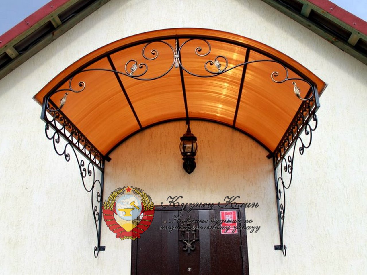 Кованый навес простой
