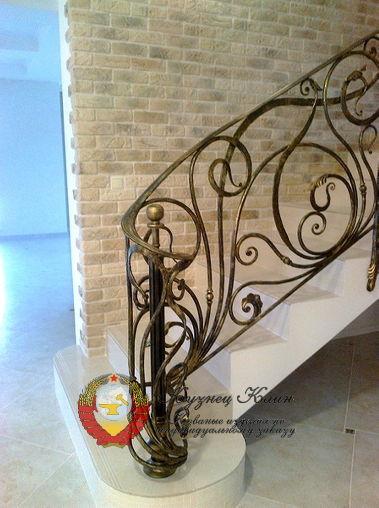 Окончание кованых перил
