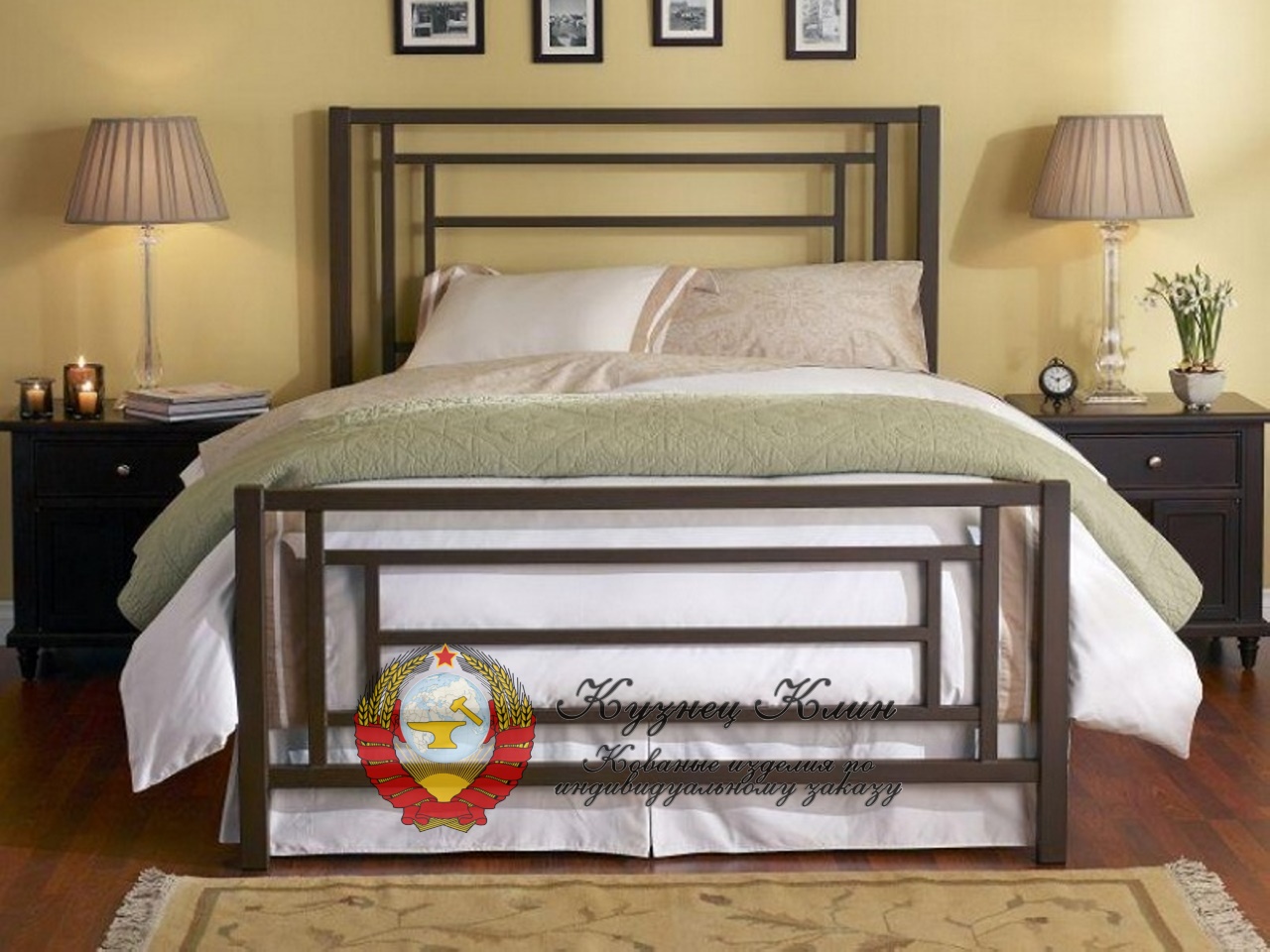 Кровать металлическая техно