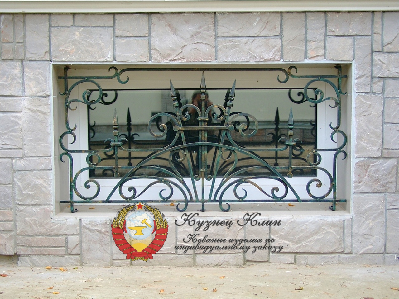 Кованая решетка без рамки