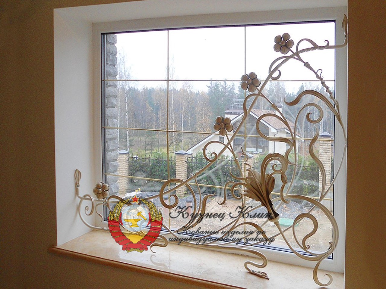 Кованая решетка декор