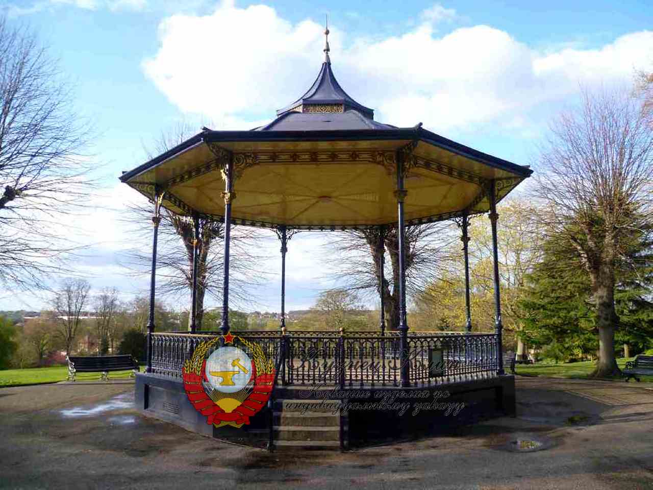 Кованая беседка большая