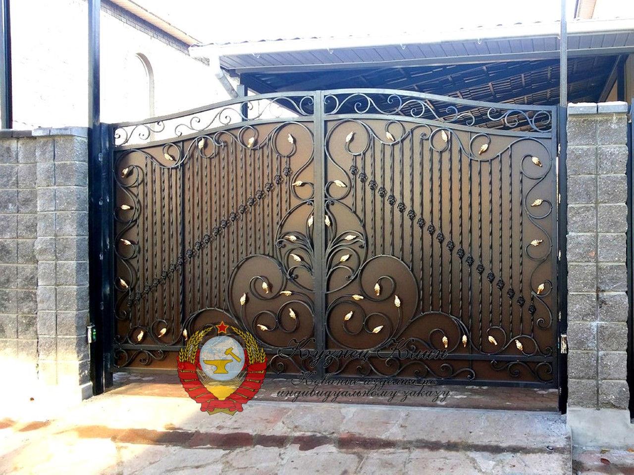 Кованые ворота с торсировкой