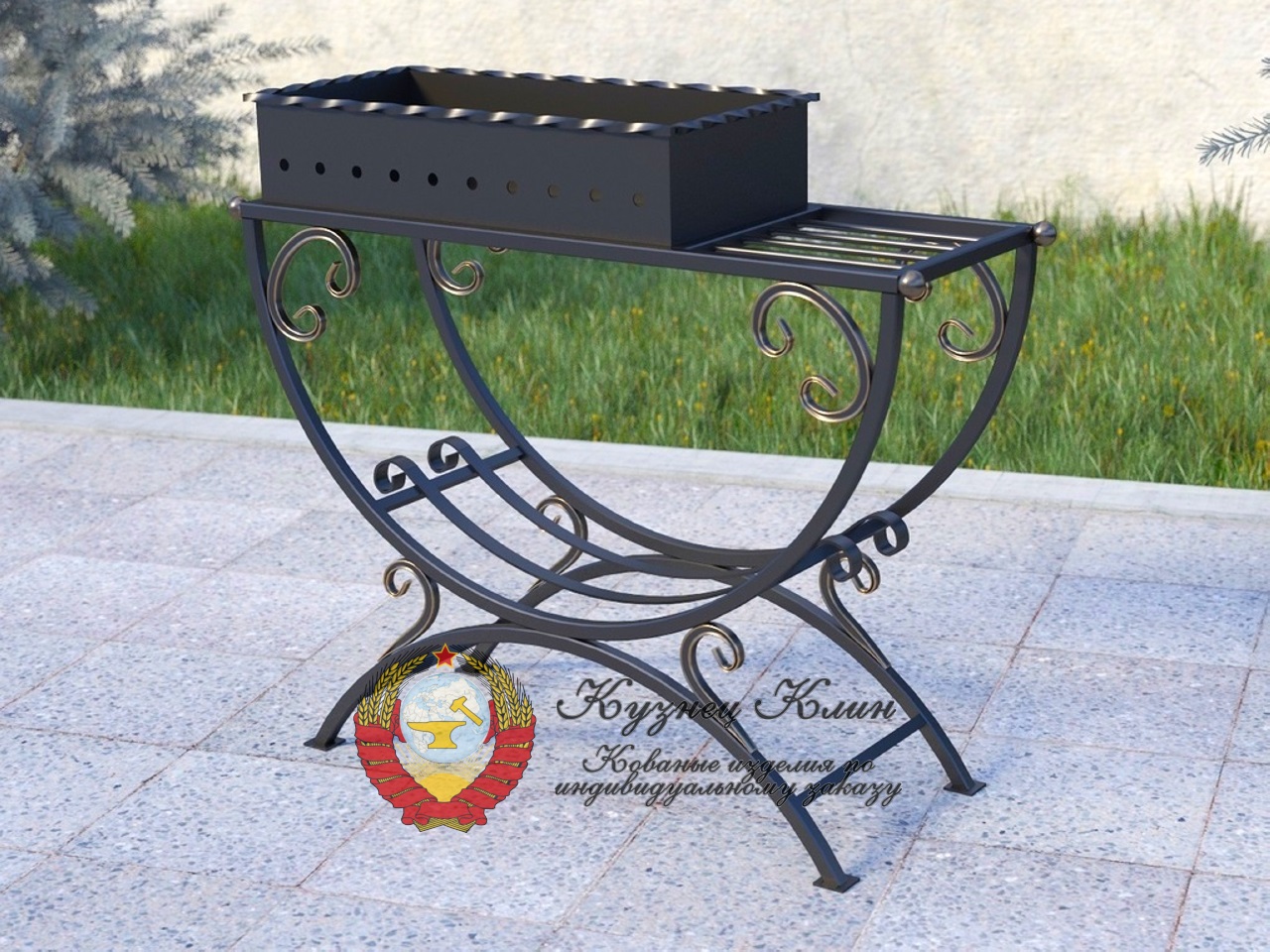Простой кованый мангал